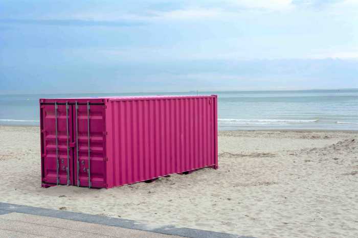 pink different container light